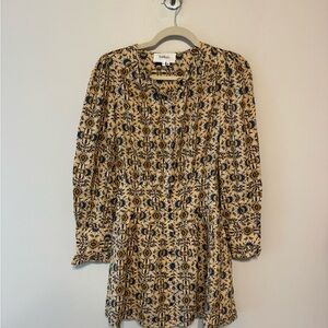 ba&sh Floral Print V-Neck Dress